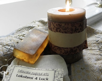 Lakshmi 4 Luck Glycerin Soap for Prosperity, Luck, &  Abundance - No Artificial Colors or Fragrance