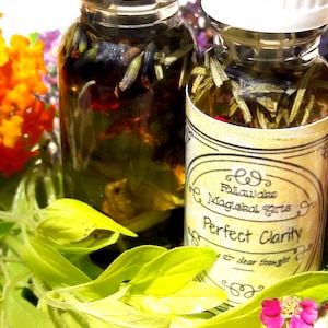 Perfect Clarity Magickal Ritual Oil -  Focus and Clear Thinking Aromatherapy