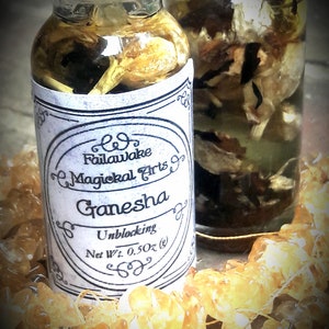 Ganesha Magickal Oil Elephant Hindu God of Success & Remover of Obstacles