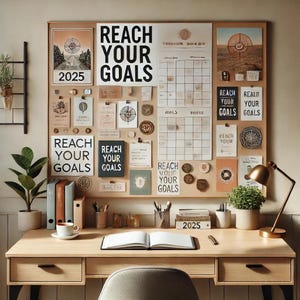 Vision Board Guide + Printable Template | Manifestation & Goal Setting ...