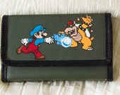 3DS XL Hard Case Hand Painted with Mario and Bowser