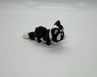 3D Printed Articulated Flexi Cat | Fidget Toy Cat Lover Gift