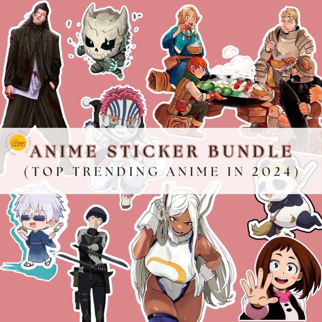 ANIME STICKER Bundle, Best Sticker Designs Customized, Top Trending ...