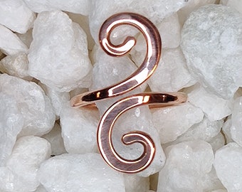 Double Spiral Ring - Inspiré par Spiral Designs From The Bronze Age 1500 av. J.-C.