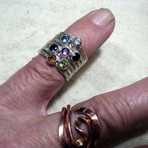 One Stacker Ring With Stone image 5