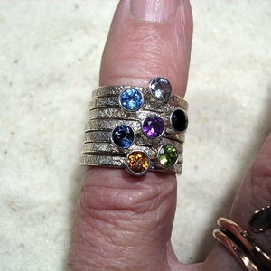 One Stacker Ring With Stone image 3