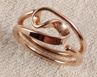 Two Turn Vortex Energy Ring™ in 12 gauge Pure Copper - Reiki Ring- Reiki Energy - Tesla Inspired Jewelry - Tesla Coil Ring - Vortex Ring