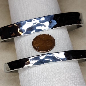 Zinc Cuff Bracelet With Hammered Texture In Two Style image 7