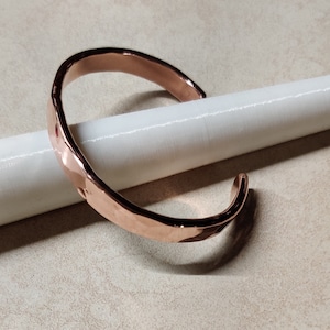 Pure Therapeutic Copper Hammered Cuff Bracelet