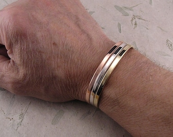 Copper Sterling Brass Bracelet Set