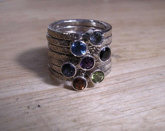 One Stacker Ring With Stone