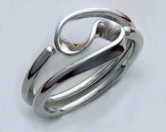 Energy Ring™  Two Turn Vortex Energy Ring ™  in 12 gauge Sterling Silver - Reiki Ring - Reiki Energy - Tesla Jewelry Ring - Tesla Coil Ring