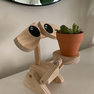 Handgefertigte Einzigartige Blumenbank aus Holz