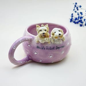 Haustier Becher benutzerdefinierte Haustier Becher Keramik Peekaboo Becher / verstecktes Tier Kaffeebecher / benutzerdefinierte Katze und Hund Keramikbecher / Geschenk für Hundebesitzer /