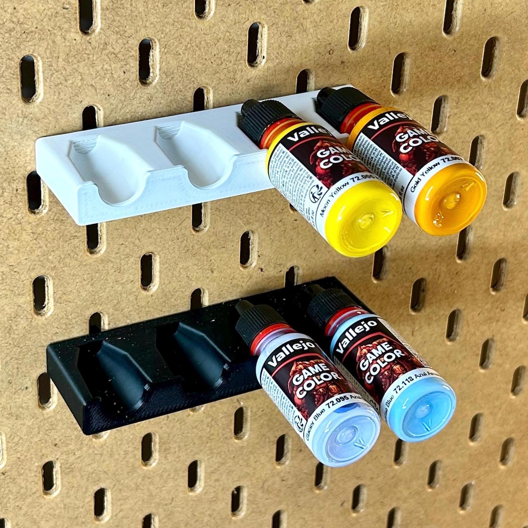 IKEA SKADIS Paint Holder for Vallejo Horizontal Paint Rack 17ml Dropper ...