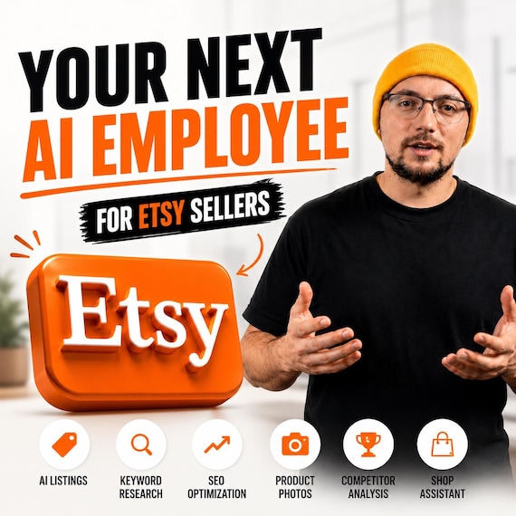 Etsy AI Listing Generator, Keyword Research, SEO Optimizer, Competitor Analysis, Listing Health Score, All-in-One Etsy SEO Tool for Sellers