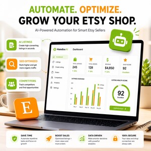 Etsy AI Listing Generator, Keyword Research, SEO Optimizer, Competitor Analysis, Listing Health Score, All-in-One Etsy SEO Tool for Sellers image 20