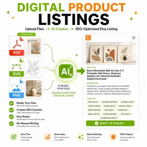 Etsy AI Listing Generator, Keyword Research, SEO Optimizer, Competitor Analysis, Listing Health Score, All-in-One Etsy SEO Tool for Sellers image 19