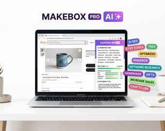 Extension Chrome IA pour les vendeurs Etsy — Optimiseur de titre pour le référencement, générateur de balises IA, rédacteur de descriptions, créateur d'images de réponse et de maquette