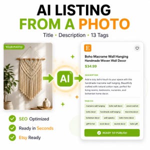 Etsy AI Listing Generator, Keyword Research, SEO Optimizer, Competitor Analysis, Listing Health Score, All-in-One Etsy SEO Tool for Sellers image 2