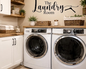 Laundry Room Wall Decal - Farmhouse Vinyl Lettering Vinyl Sticker wall -L-120