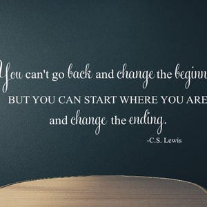 CS Lewis inspirational Wall Quote Motivational  Wall Decal Teacher Vinyl  Classroom Wall Lettering Office Business Lettering -s-172
