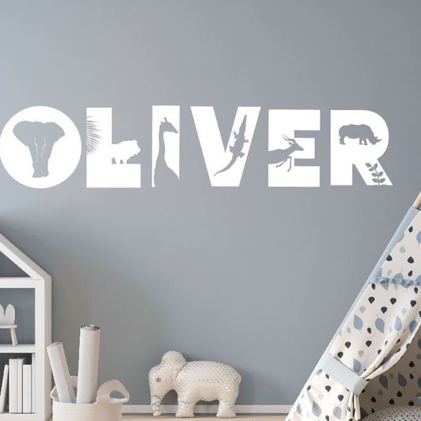 Safari Wall Decal Etsy