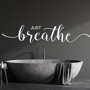 Bathroom Wall Decal Bathroom Spa Word Collage Bubble Bath  Relaxation Spa Vinyl Lettering Words for Walls Quote Sticker Transfer B-119