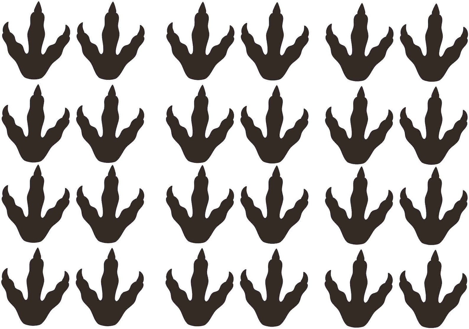 Dinosaur Footprints Wall Decal Dino Vinyl Jurassic Park Kids Etsy