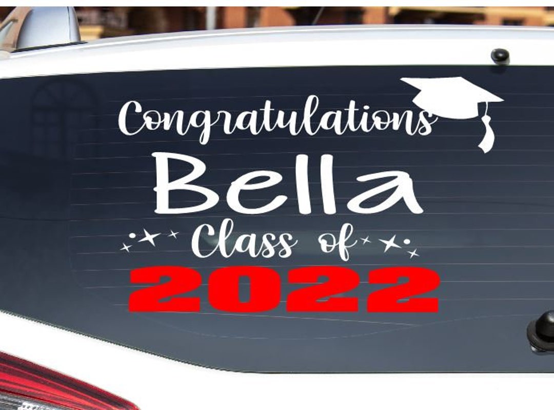 Congratulations Grad Decal Graduation Vinyl Decal Car - Etsy