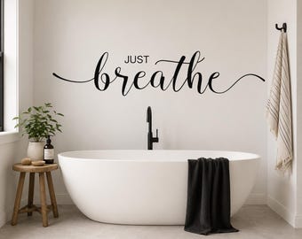 Bathroom Wall Decal Bathroom Spa Word Collage Bubble Bath  Relaxation Spa Vinyl Lettering Words for Walls Quote Sticker Transfer B-119