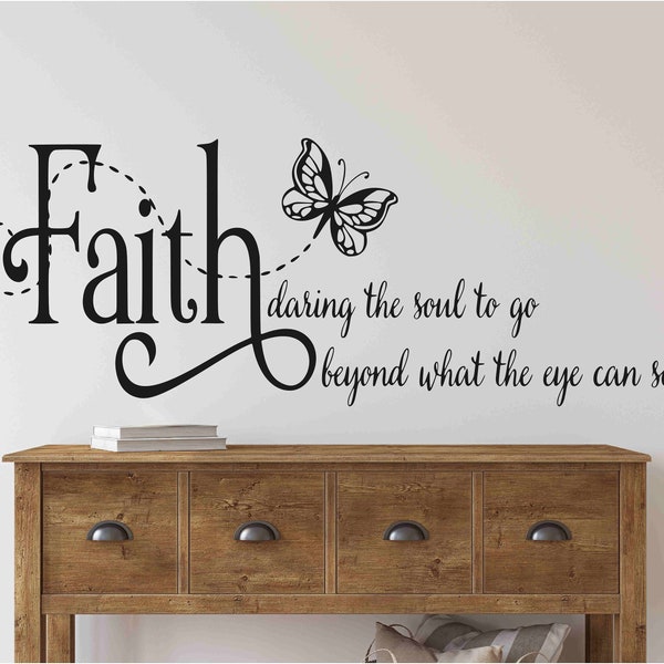 Faith Wall Decal Etsy