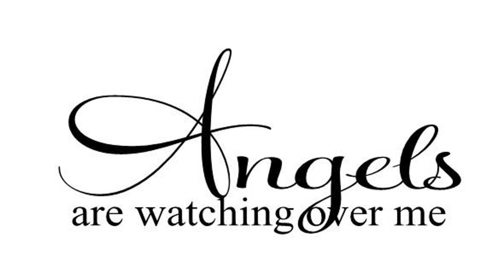 Angels Wall Decal Vinyl Lettering Nursery Decal Angels Are  Etsy