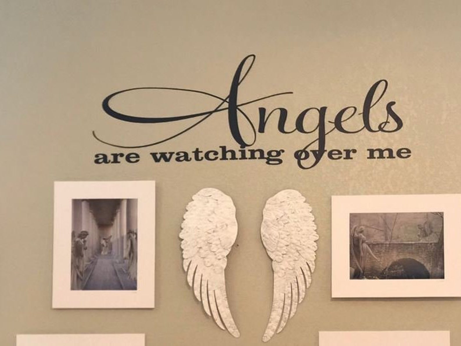 Angels Wall Decal Vinyl Lettering Nursery Decal Angels Are Etsy