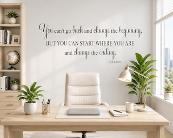 CS Lewis inspirational Wall Quote Motivational  Wall Decal Teacher Vinyl  Classroom Wall Lettering Office Business Lettering -s-172