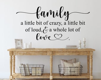 Family Wall Decal | Etsy