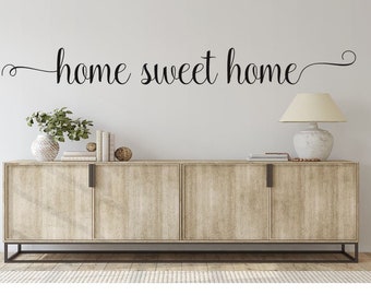 Home Sweet Home Wall Decal Farmhouse Decor Vinyl Wall Lettering H-143