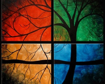 Open Windows -- Custom Painting -- Free Shipping to USA and Canada -- Hand Painted Artwork