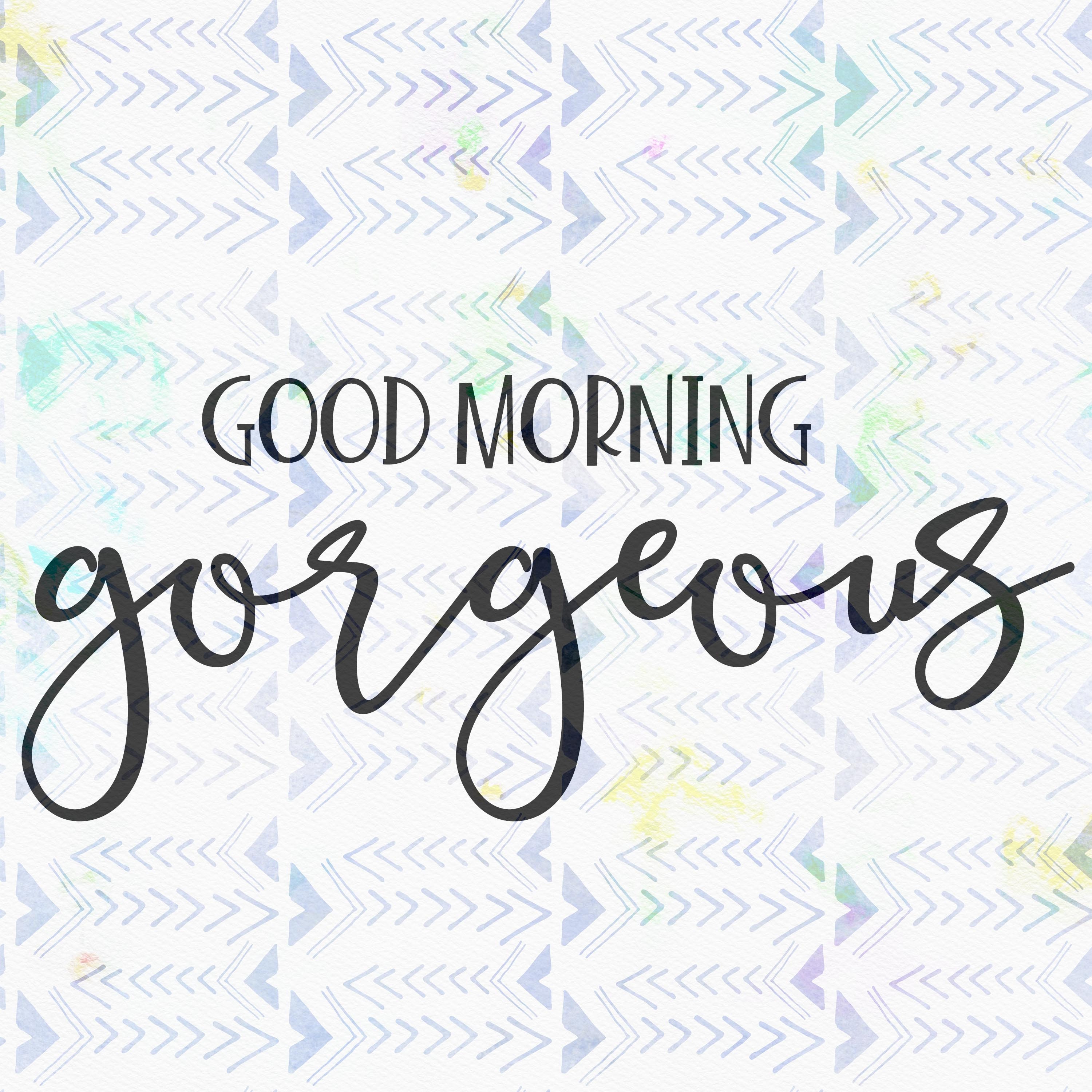 Digital Download Good Morning Gorgeous Cut File svg Dxf - Etsy