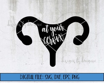 Archivo digital - En su cuello uterino - Archivo de corte (svg, eps, dxf, png) - Archivo svg de partera - Archivo svg OBGYN - archivo svg de enfermera de parto y parto