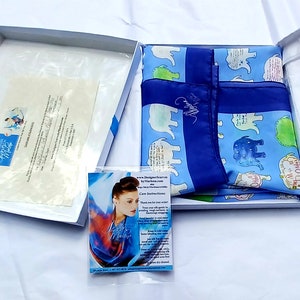 Custom Gift Box Includes Certificate of Authenticity, Care Card/Exclusively for Designer Scarves by Marlena Scarves image 1