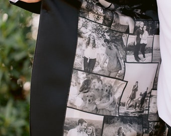 Photo Collage Jacket Lining: Wedding, Prom, or Fiancé Gift