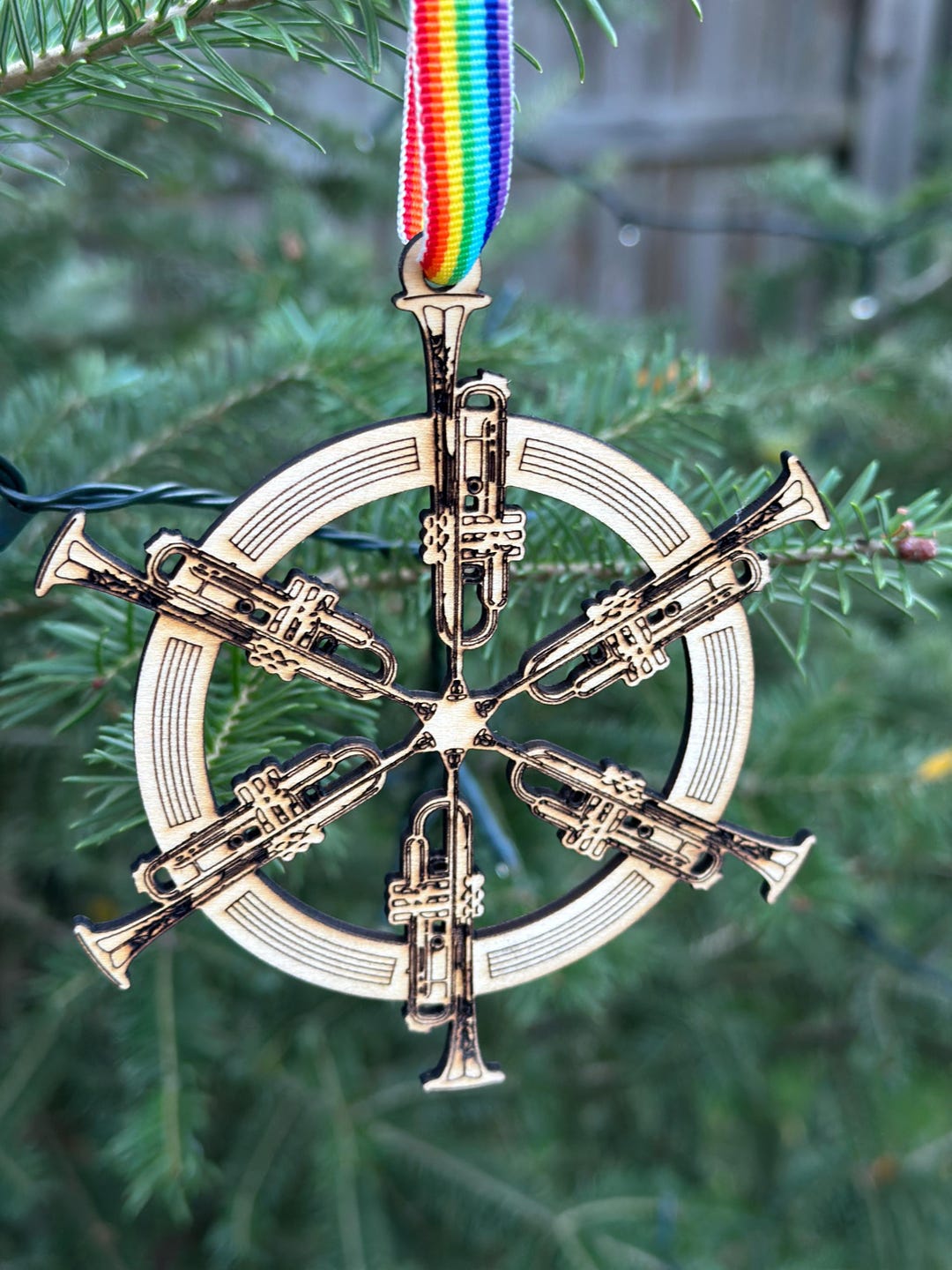 Snowflake Instrument Musical Instrument Snowflake Wooden Laser Cut Christmas Ornament - Etsy