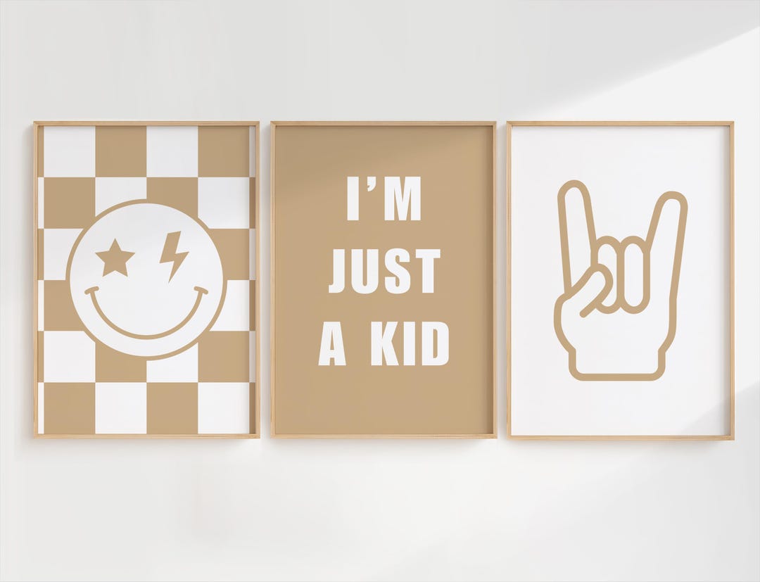 Neutral Emo Art Prints: Pop Punk Decor Set (digital Download) - Etsy