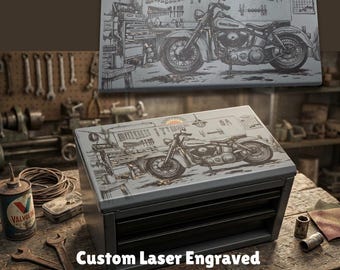 Custom Engraved Mini Toolbox | personalized organizer for jewelry, tools, office supplies, makeup | unique laser engraved
