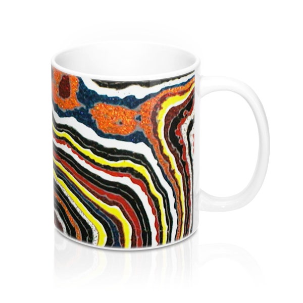 Corvette Fordite Print Mug 11oz