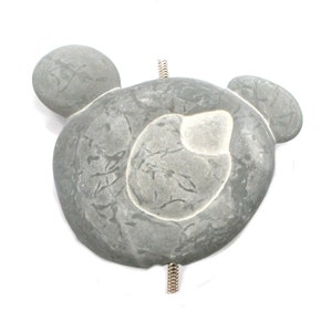 DVH Fairy Stone Concretion Bead Center Drilled Quebec 45x52x14 (4557)