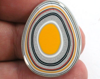 DVH Fordite Cabochon Ford F150 Truck KC Assembly 31x24x4mm (5526)