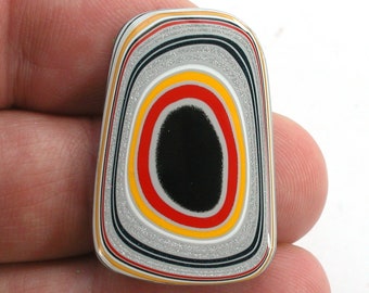DVH Fordite Cabochon Ford F150 Truck KC Assembly 31x23x3mm  (5527)