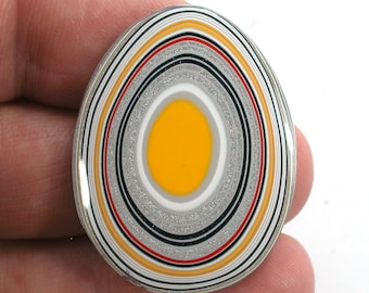 DVH Fordite Cabochon Ford F150 Truck KC Assembly 37x29x4mm (5525)